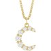 Celestial Moon Necklace or Pendant