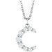 Celestial Moon Necklace or Pendant