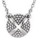 Granulated X Necklace or Center