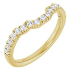 Double Claw-Prong Three-Stone Engagement Ring or Band
