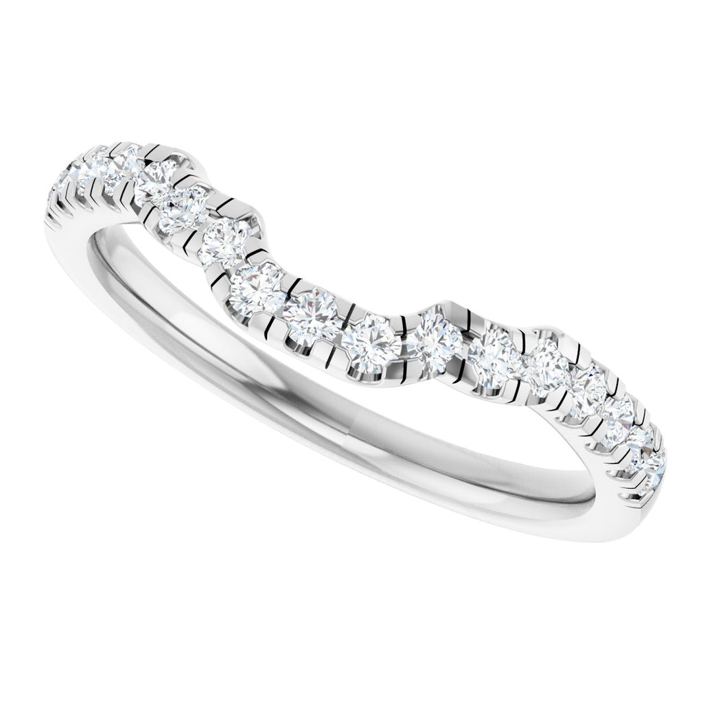 Double Claw-Prong Three-Stone Engagement Ring or Band