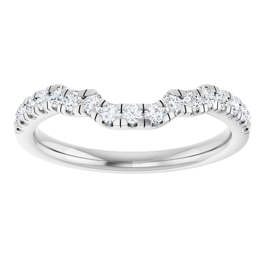 Double Claw-Prong Three-Stone Engagement Ring or Band