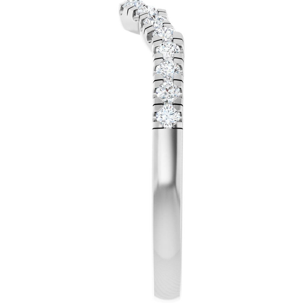 Double Claw-Prong Three-Stone Engagement Ring or Band
