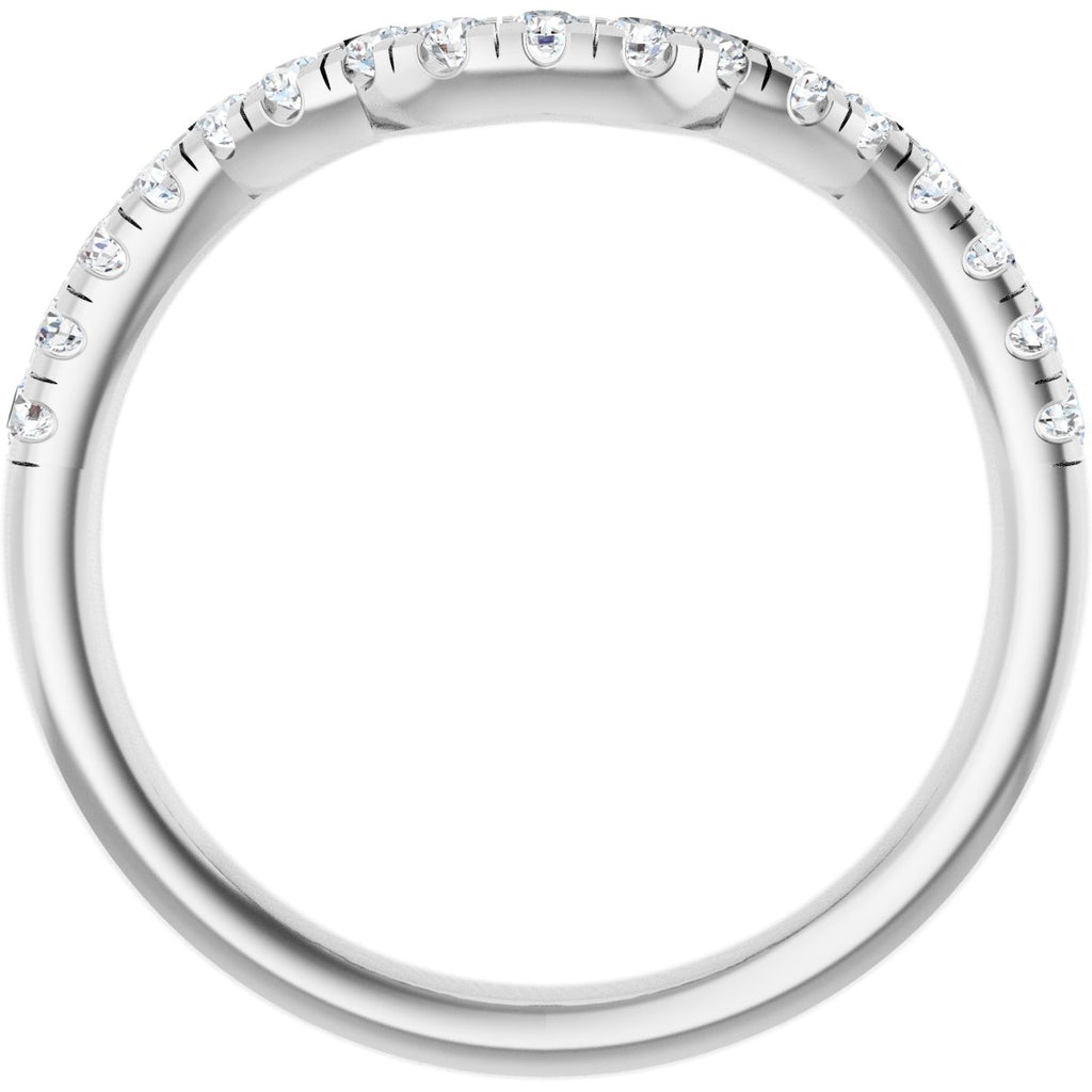 Double Claw-Prong Three-Stone Engagement Ring or Band