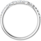 Double Claw-Prong Three-Stone Engagement Ring or Band