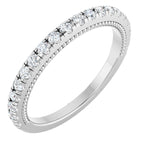 Claw-Prong Hidden Halo-Style Engagement Ring or Band