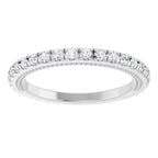 Claw-Prong Hidden Halo-Style Engagement Ring or Band