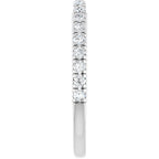 Claw-Prong Hidden Halo-Style Engagement Ring or Band
