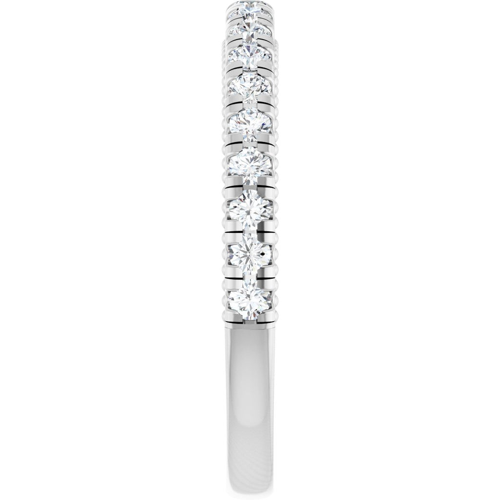 Claw-Prong Hidden Halo-Style Engagement Ring or Band
