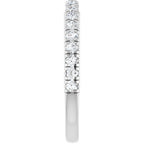 Claw-Prong Hidden Halo-Style Engagement Ring or Band