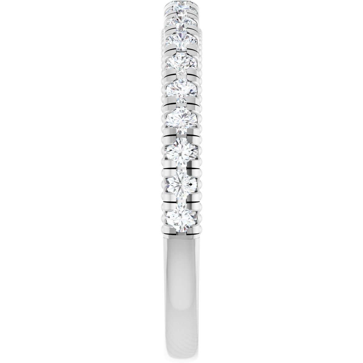 Claw-Prong Hidden Halo-Style Engagement Ring or Band