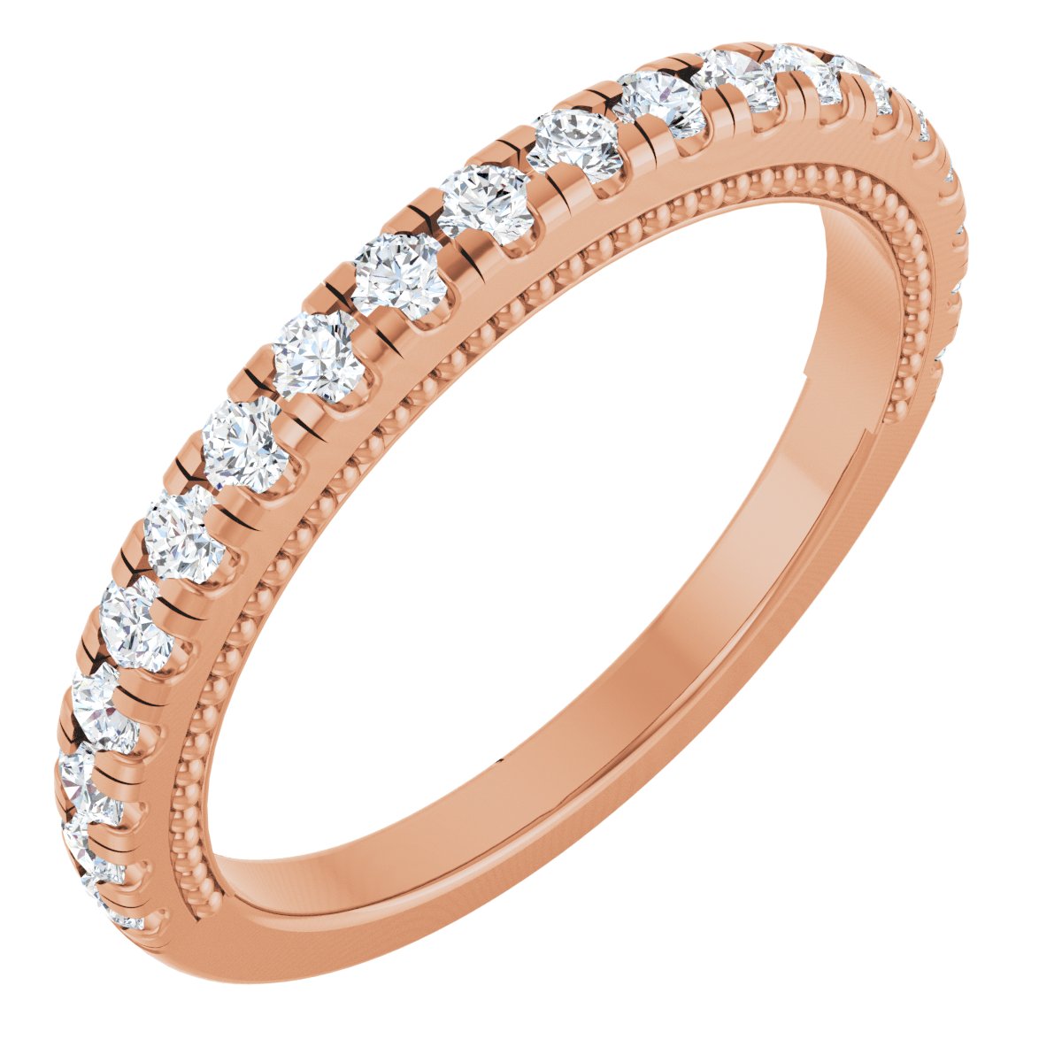 Claw-Prong Hidden Halo-Style Engagement Ring or Band