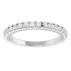Claw-Prong Hidden Halo-Style Engagement Ring or Band