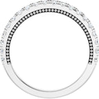 Claw-Prong Hidden Halo-Style Engagement Ring or Band