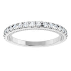 Claw-Prong Hidden Halo-Style Engagement Ring or Band