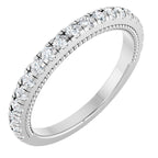 Claw-Prong Hidden Halo-Style Engagement Ring or Band
