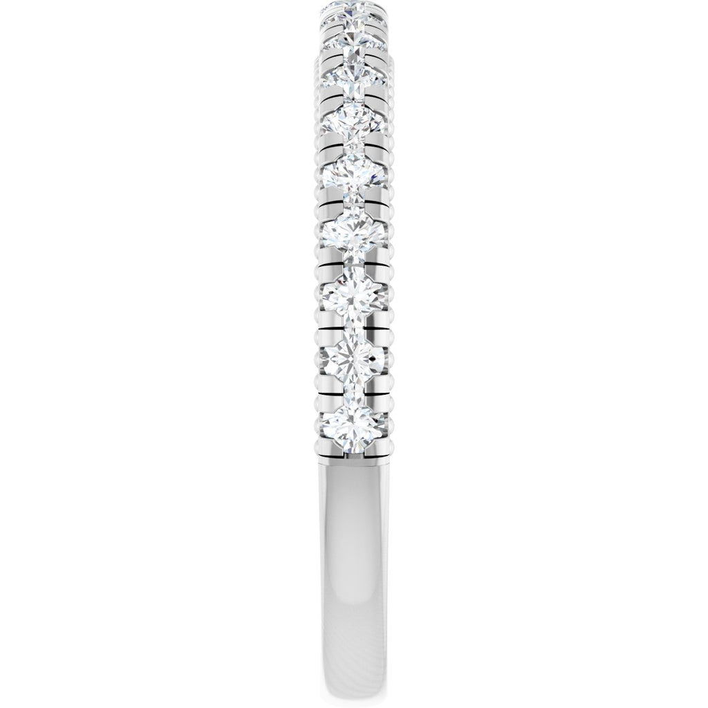 Claw-Prong Hidden Halo-Style Engagement Ring or Band
