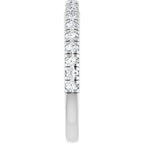 Claw-Prong Hidden Halo-Style Engagement Ring or Band