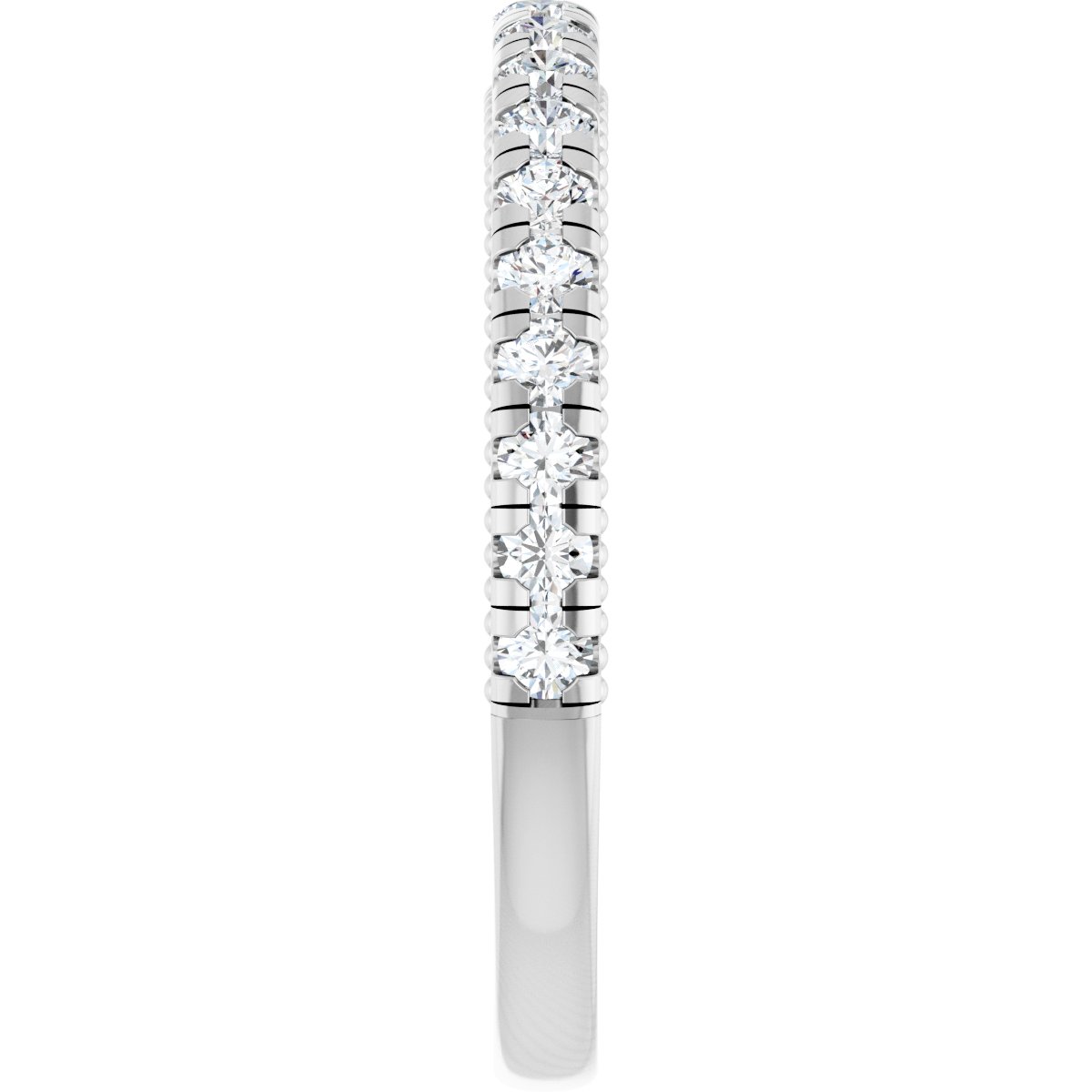 Claw-Prong Hidden Halo-Style Engagement Ring or Band