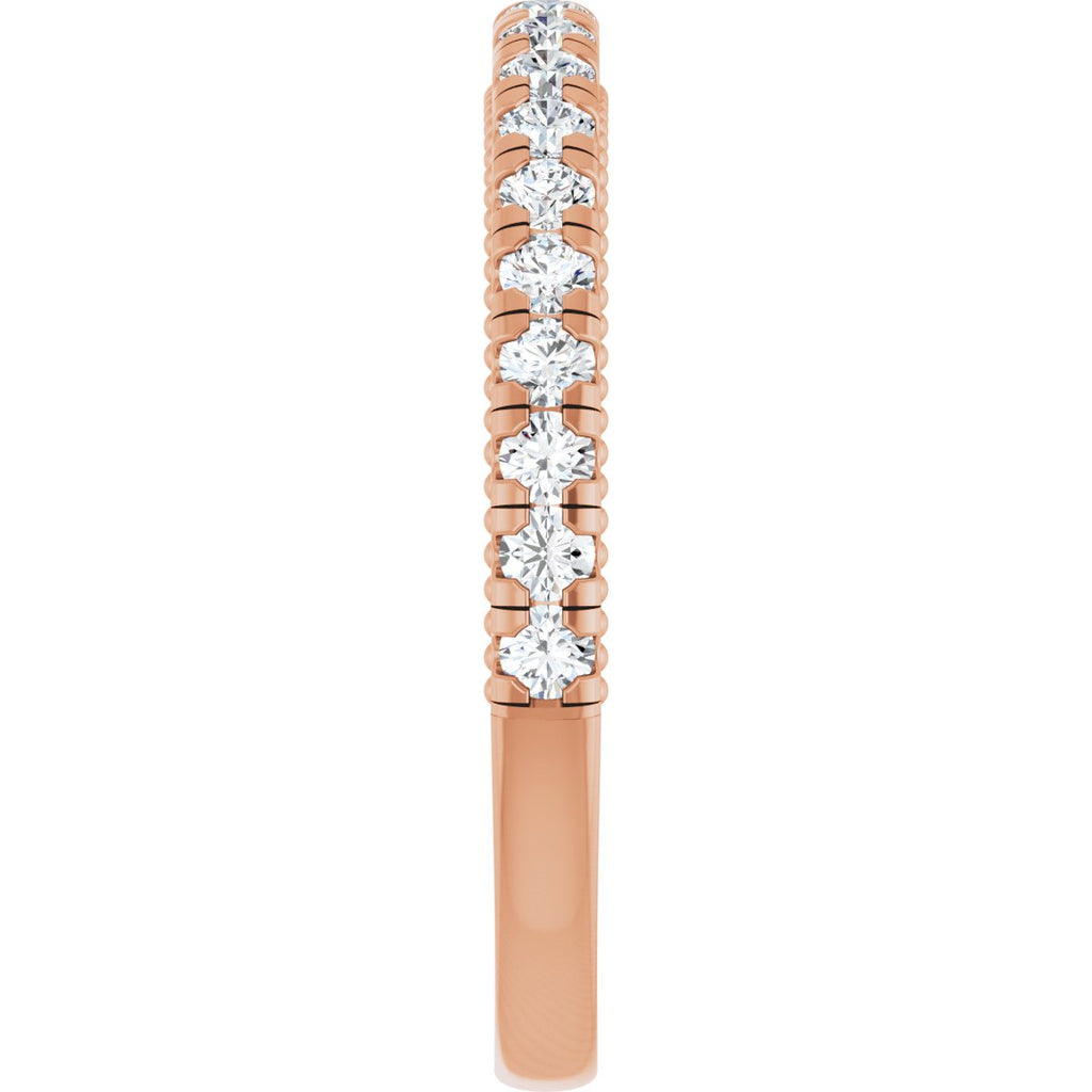 Claw-Prong Hidden Halo-Style Engagement Ring or Band