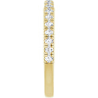 Claw-Prong Hidden Halo-Style Engagement Ring or Band