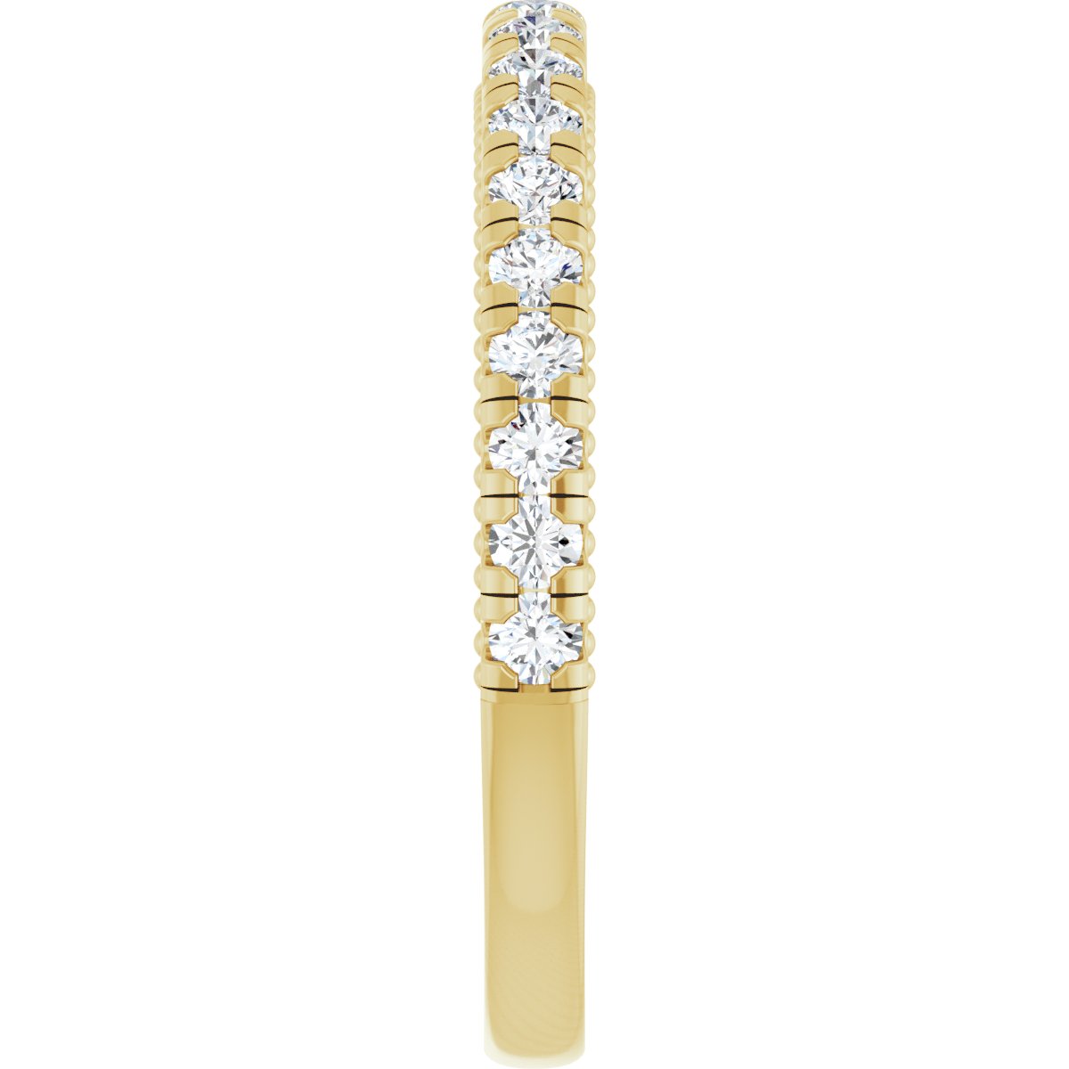 Claw-Prong Hidden Halo-Style Engagement Ring or Band
