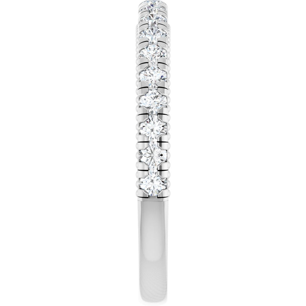 Claw-Prong Hidden Halo-Style Engagement Ring or Band
