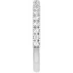 Claw-Prong Hidden Halo-Style Engagement Ring or Band
