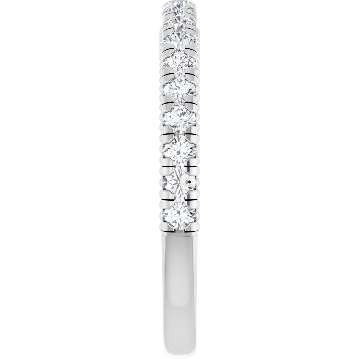 Claw-Prong Hidden Halo-Style Engagement Ring or Band