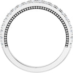 Claw-Prong Hidden Halo-Style Engagement Ring or Band