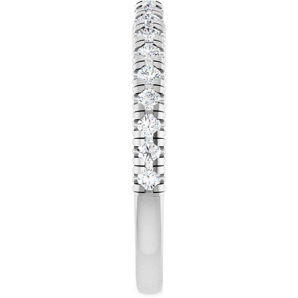 Claw-Prong Hidden Halo-Style Engagement Ring or Band