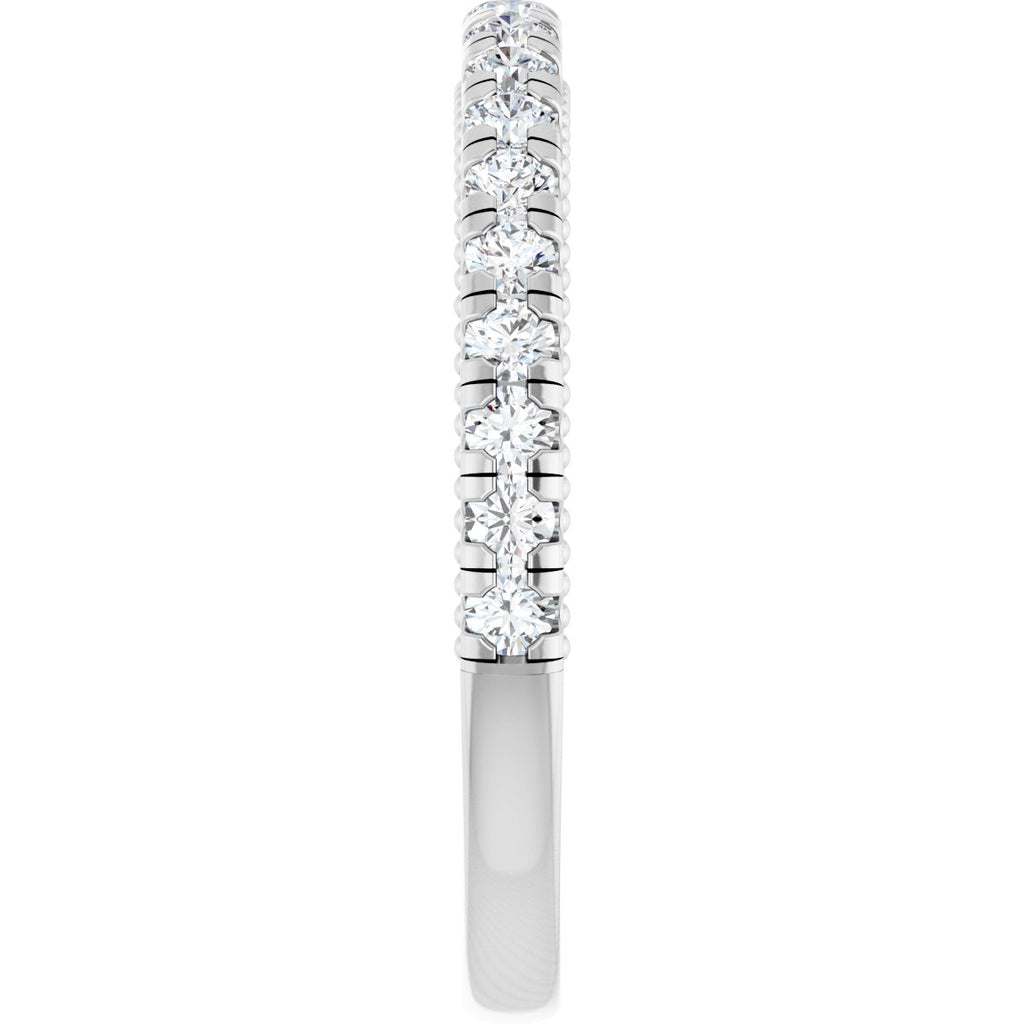 Claw-Prong Hidden Halo-Style Engagement Ring or Band