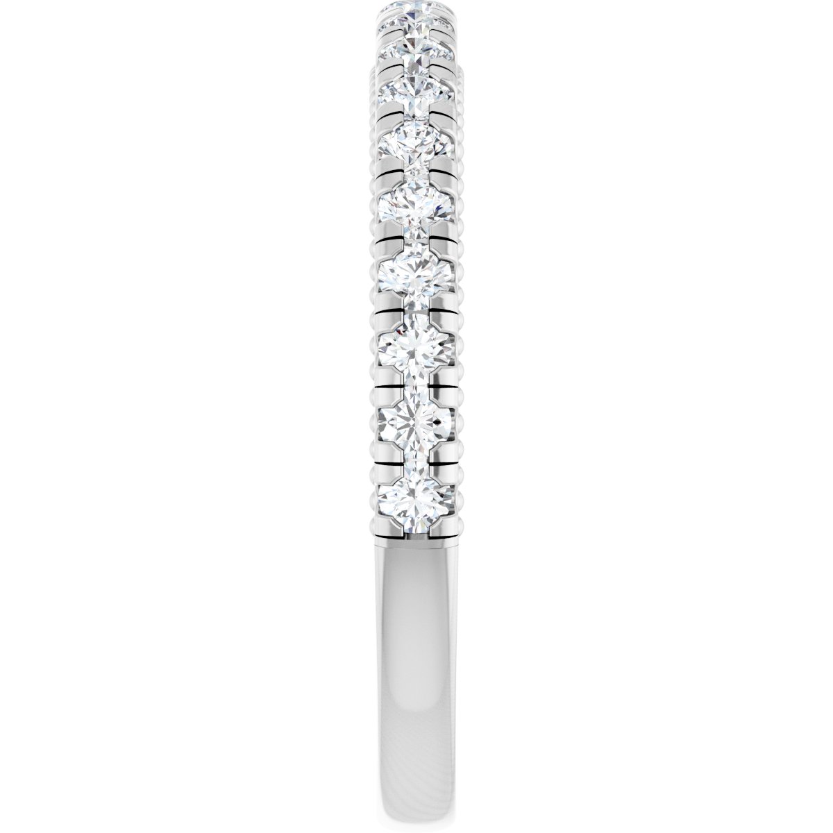 Claw-Prong Hidden Halo-Style Engagement Ring or Band