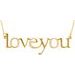"Love You" Phrase Necklace or Center