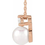 Accented Pearl Necklace or Pendant