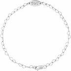 Engravable Heart Link Bracelet