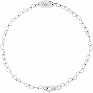 Engravable Heart Link Bracelet