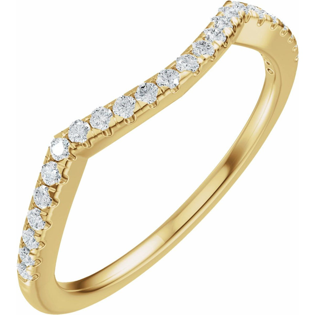 Accented Criss-Cross Engagement Ring or Band
