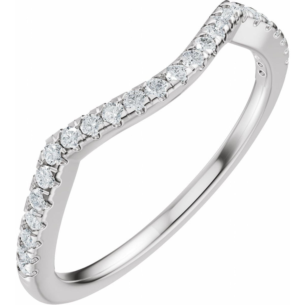 Accented Criss-Cross Engagement Ring or Band