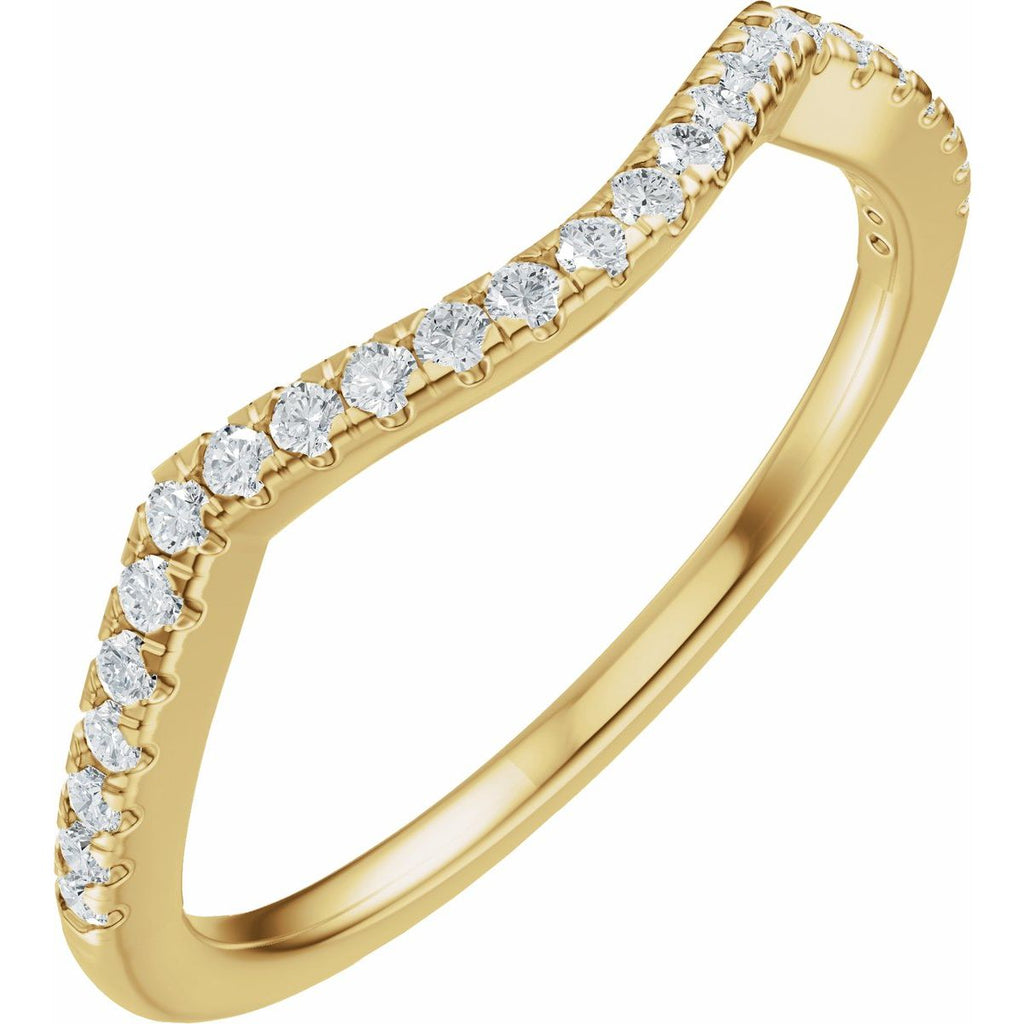 Accented Criss-Cross Engagement Ring or Band
