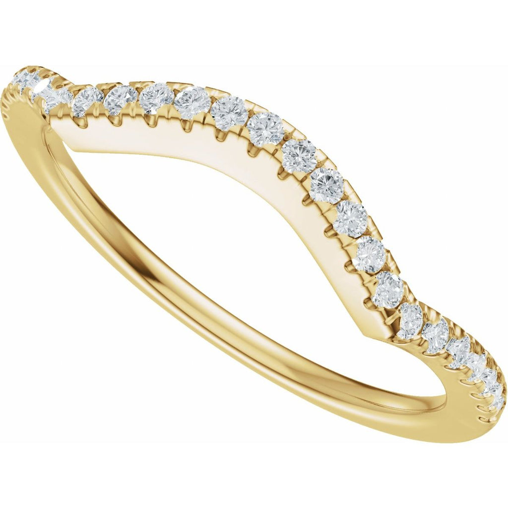 Accented Criss-Cross Engagement Ring or Band
