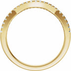 Accented Criss-Cross Engagement Ring or Band