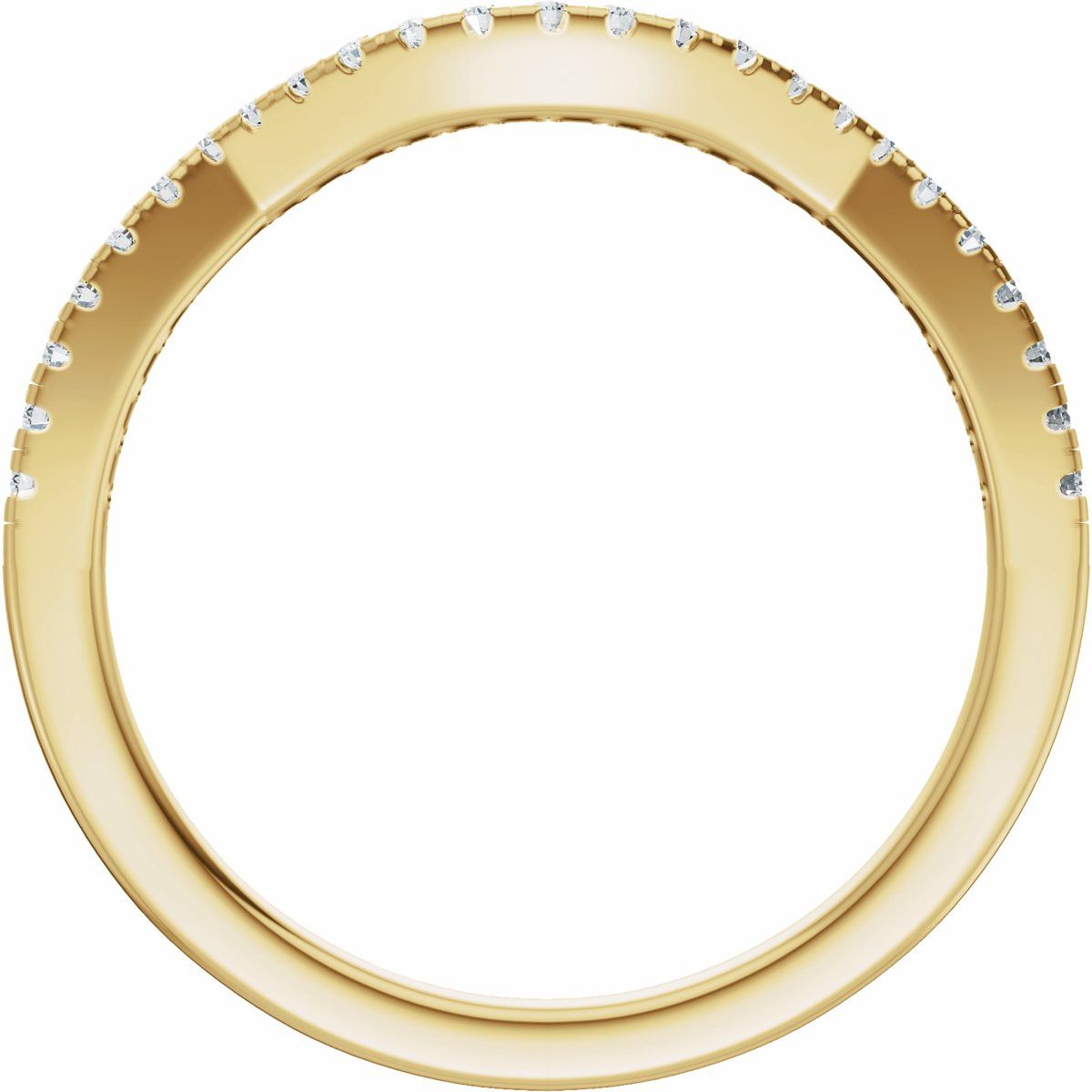 Accented Criss-Cross Engagement Ring or Band