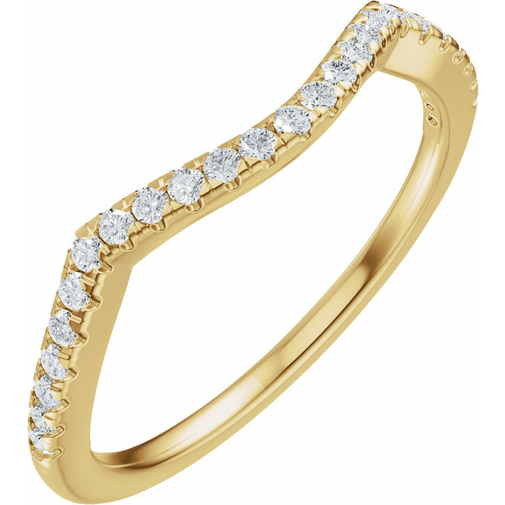 Accented Criss-Cross Engagement Ring or Band