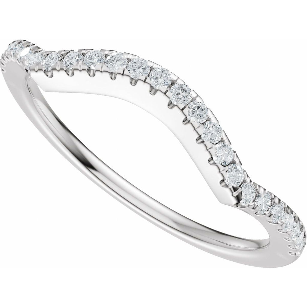 Accented Criss-Cross Engagement Ring or Band