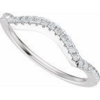 Accented Criss-Cross Engagement Ring or Band
