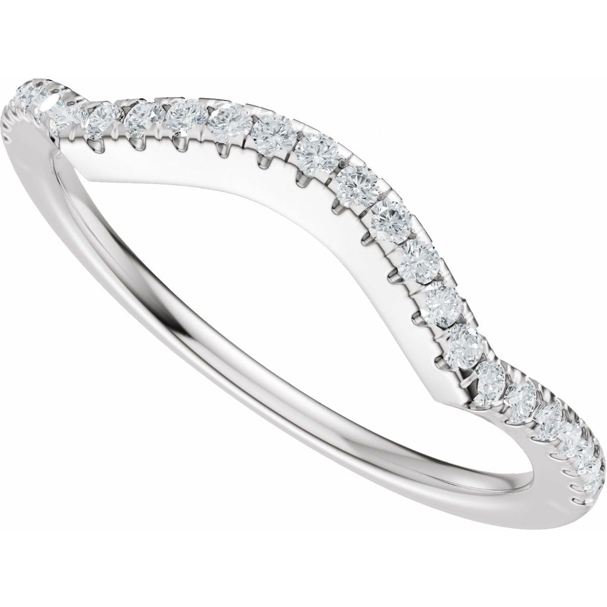Accented Criss-Cross Engagement Ring or Band