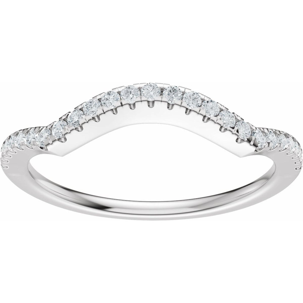 Accented Criss-Cross Engagement Ring or Band