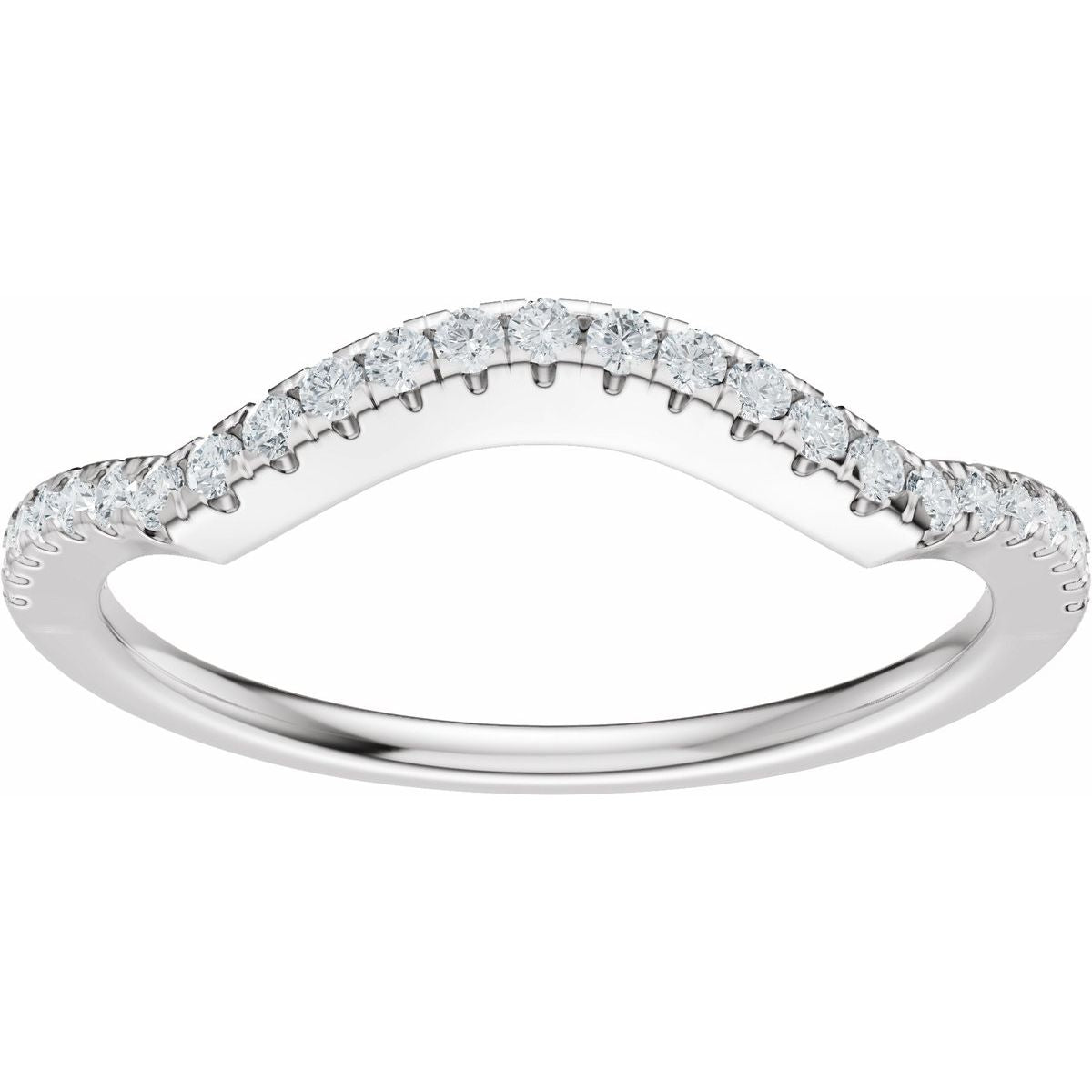 Accented Criss-Cross Engagement Ring or Band