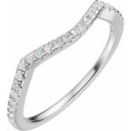Accented Criss-Cross Engagement Ring or Band